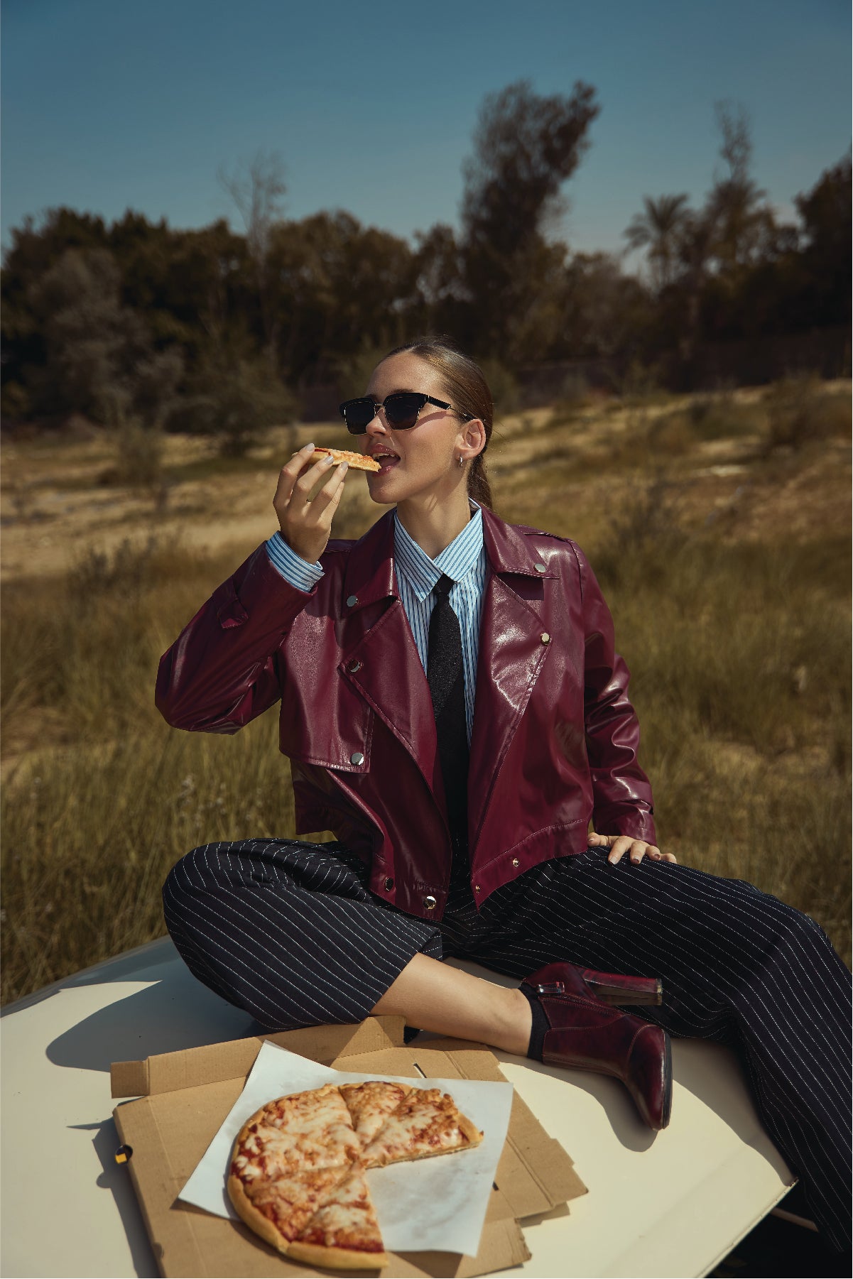 Burgundy Leather Jacket