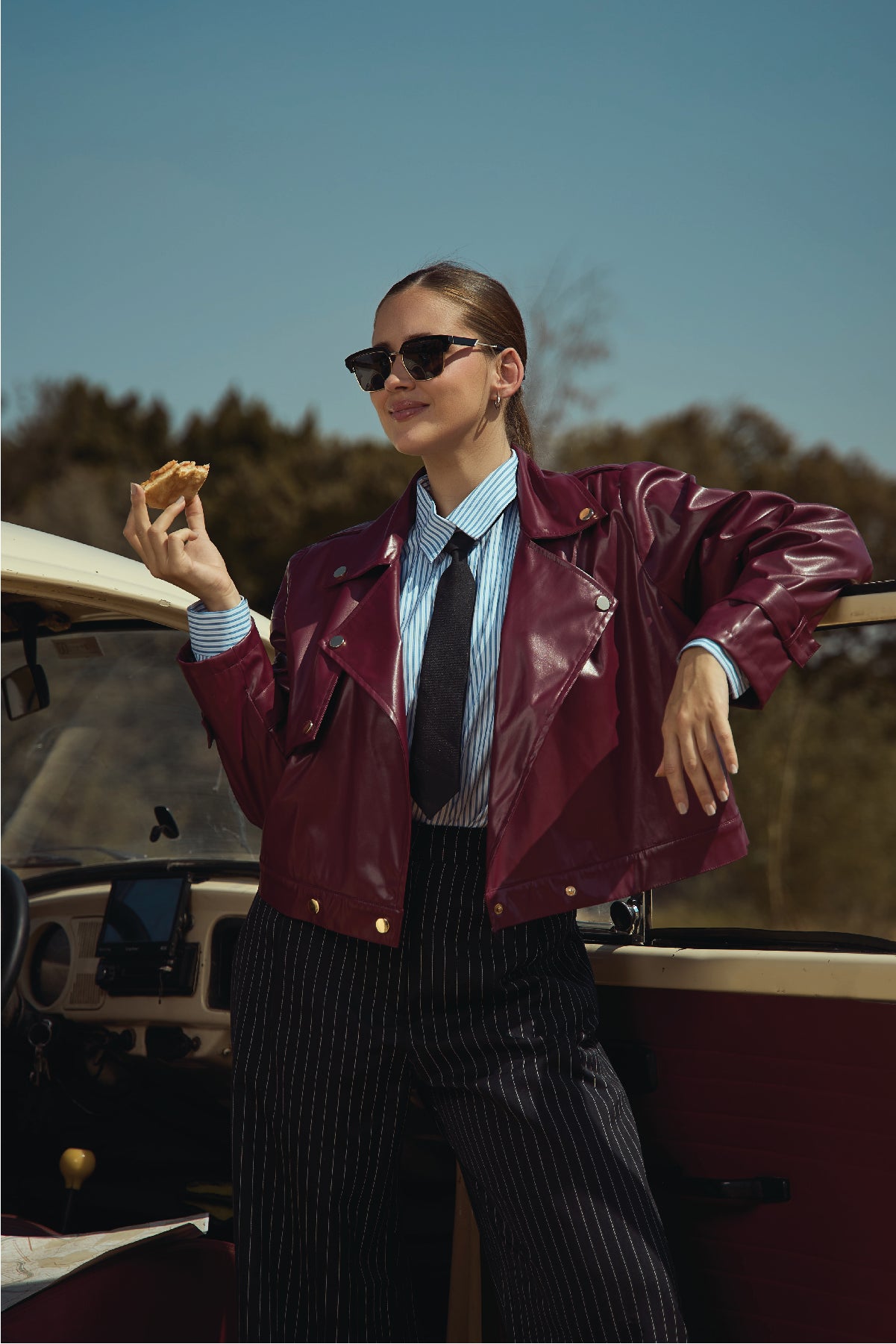 Burgundy Leather Jacket