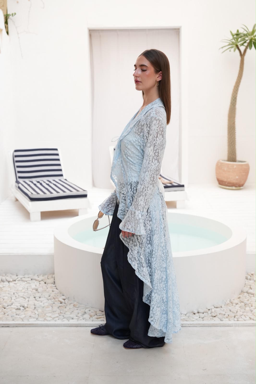 Blue sunveil cardigan