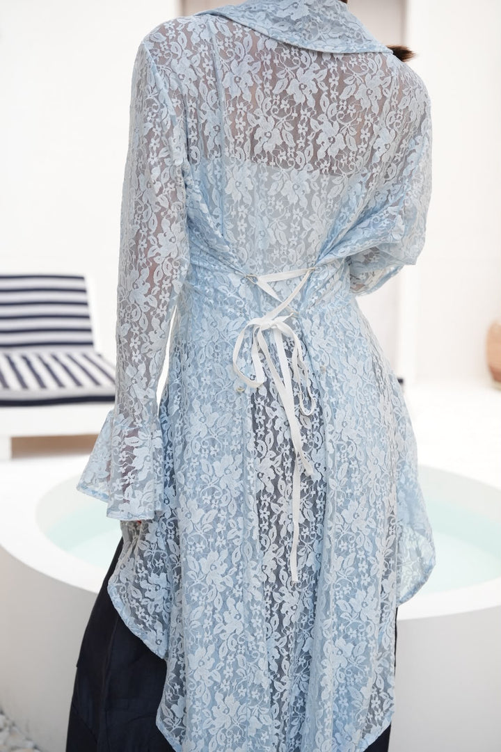 Blue sunveil cardigan