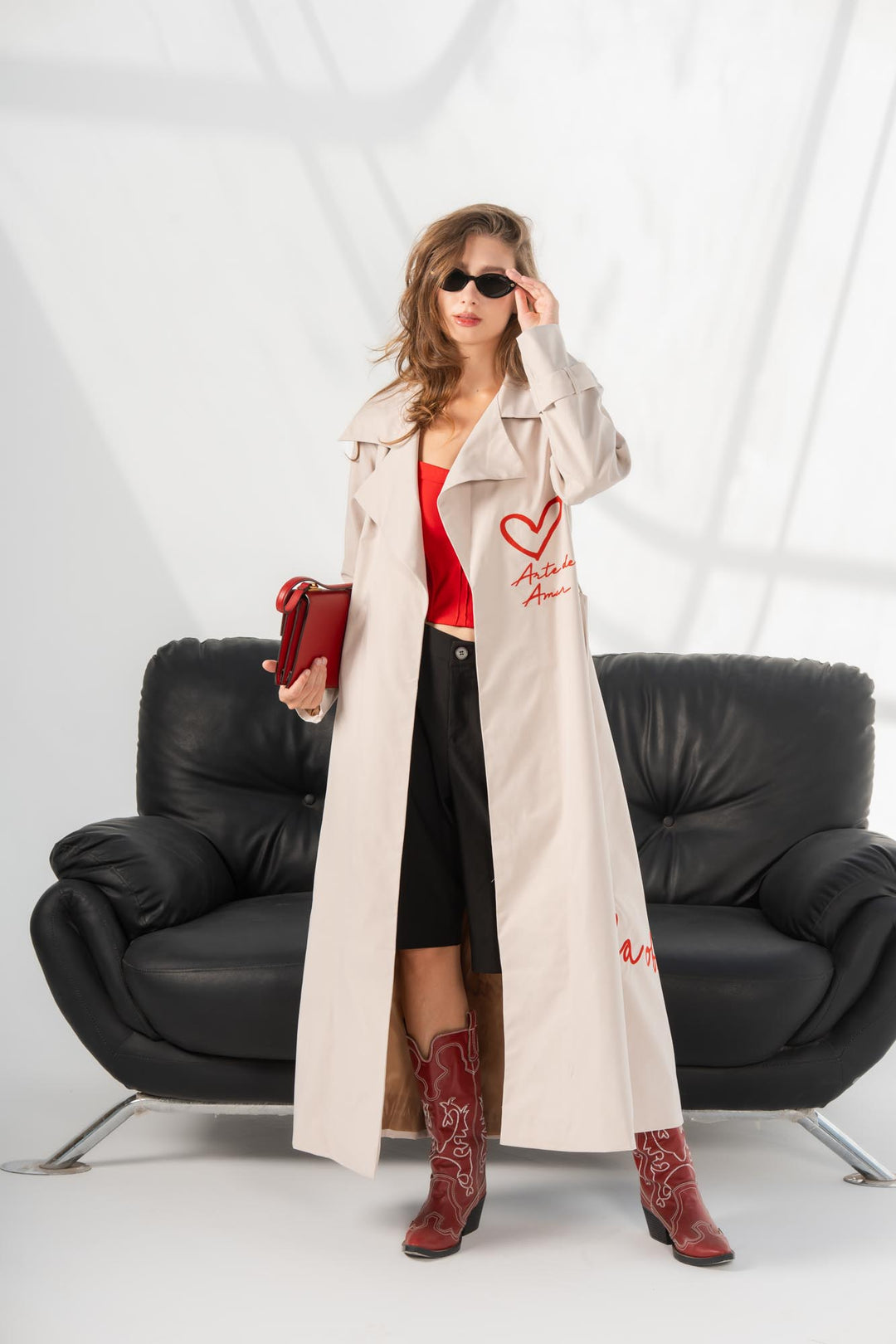 Beige Longline Amor coat