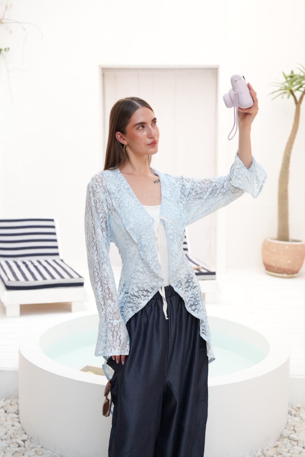 Blue sunveil cardigan