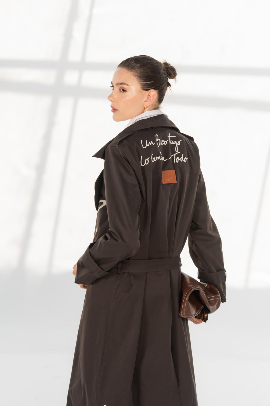Chocolate longline Amor coat