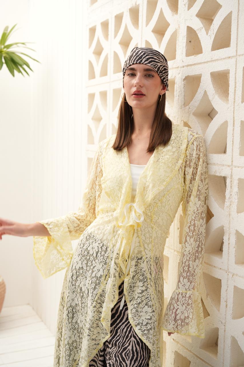 Butter yellow sunveil cardigan