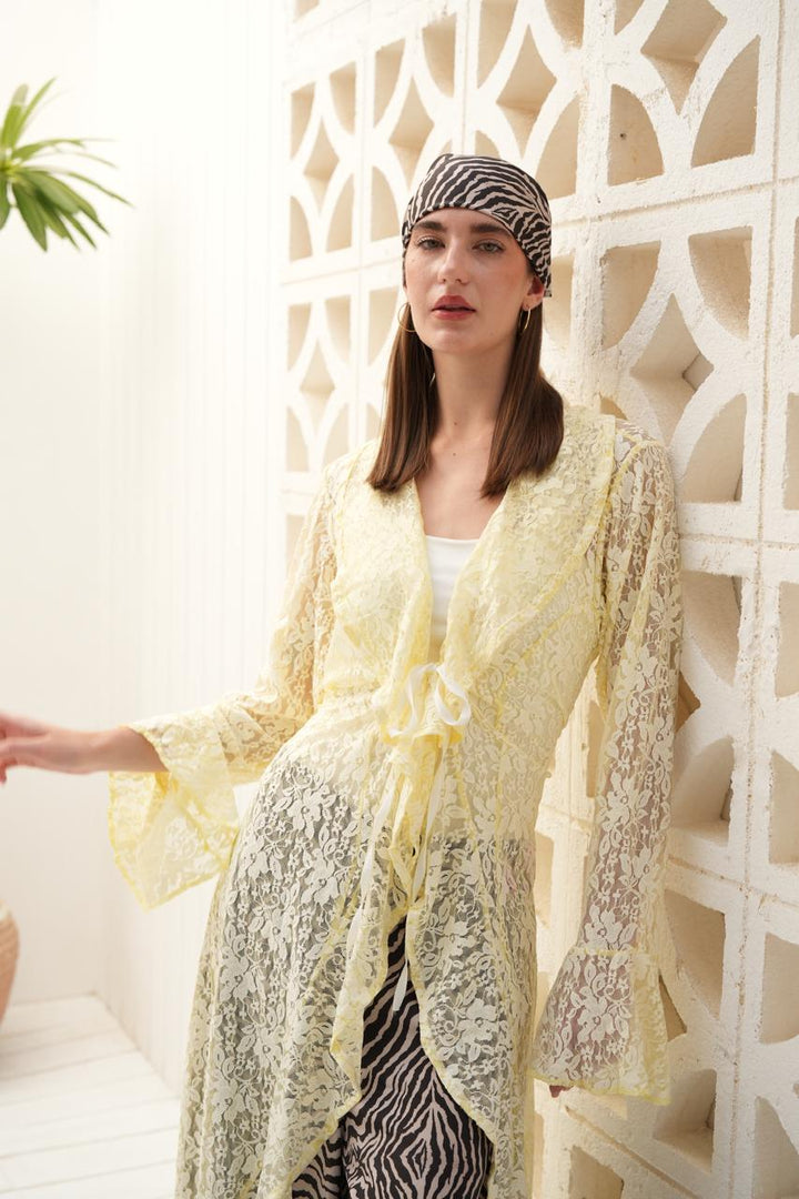 Butter yellow sunveil cardigan