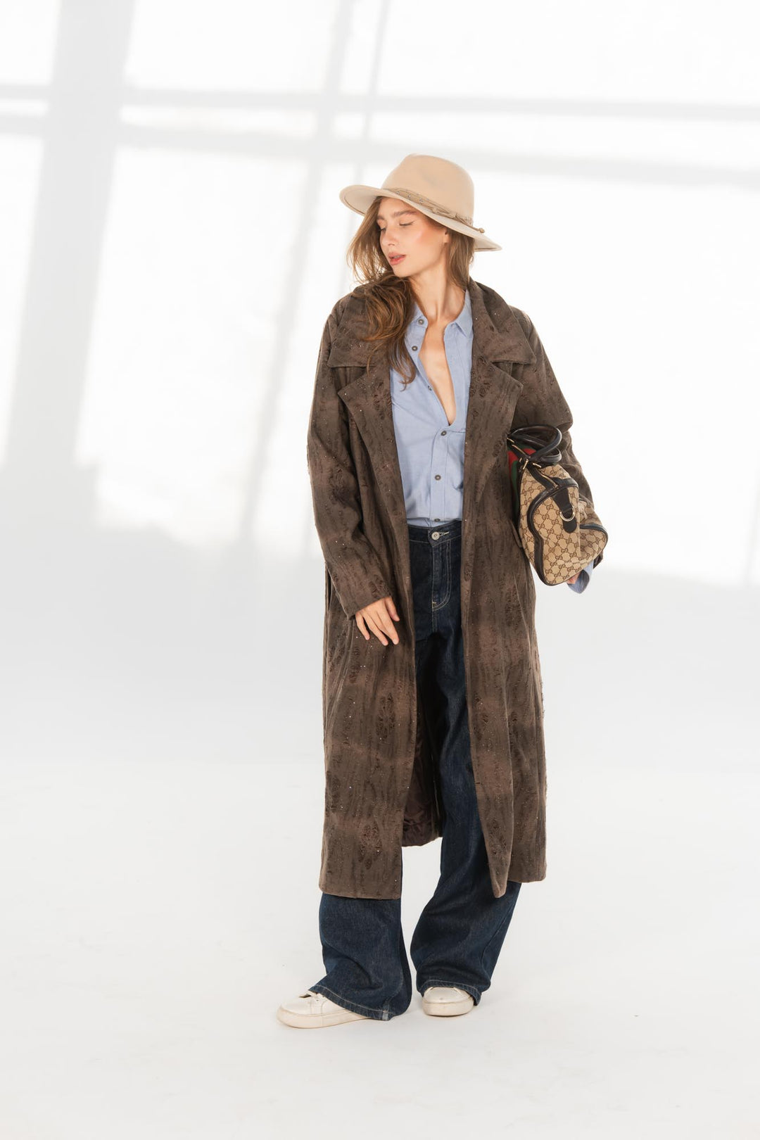Brown Monaco luster coat