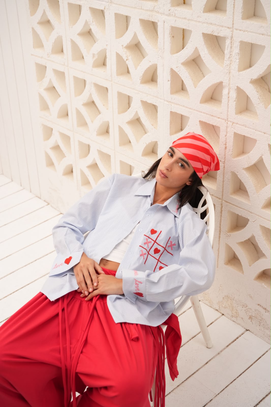 Xoxo embroidered shirt