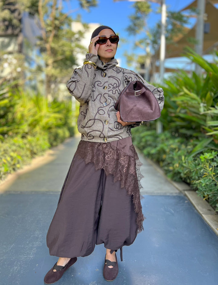 Brown Dantelle Skirt Extension