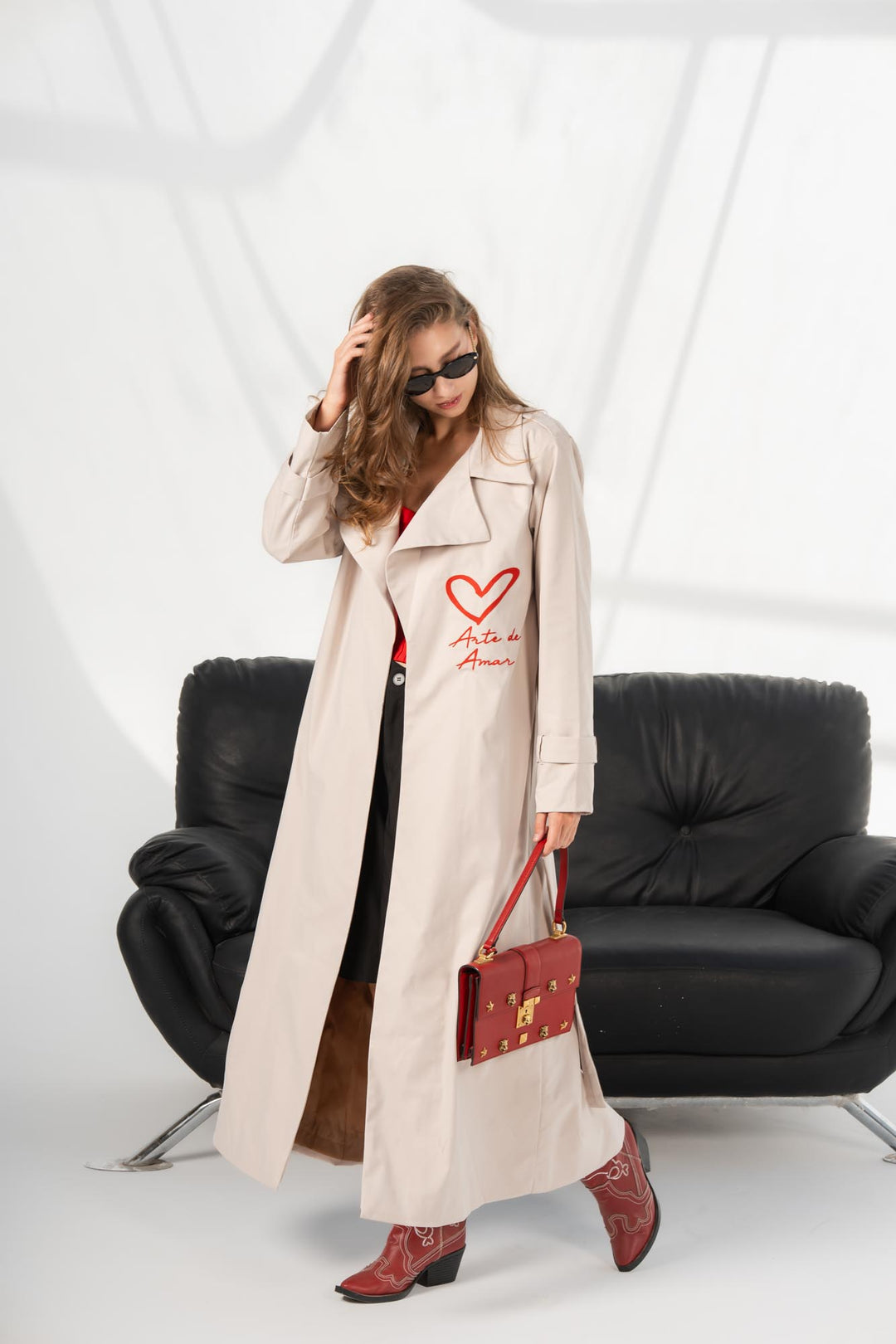 Beige Longline Amor coat