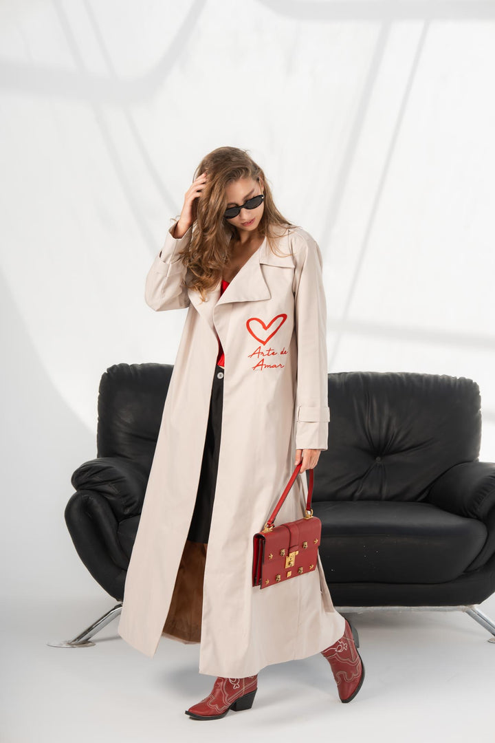 Beige Longline Amor coat