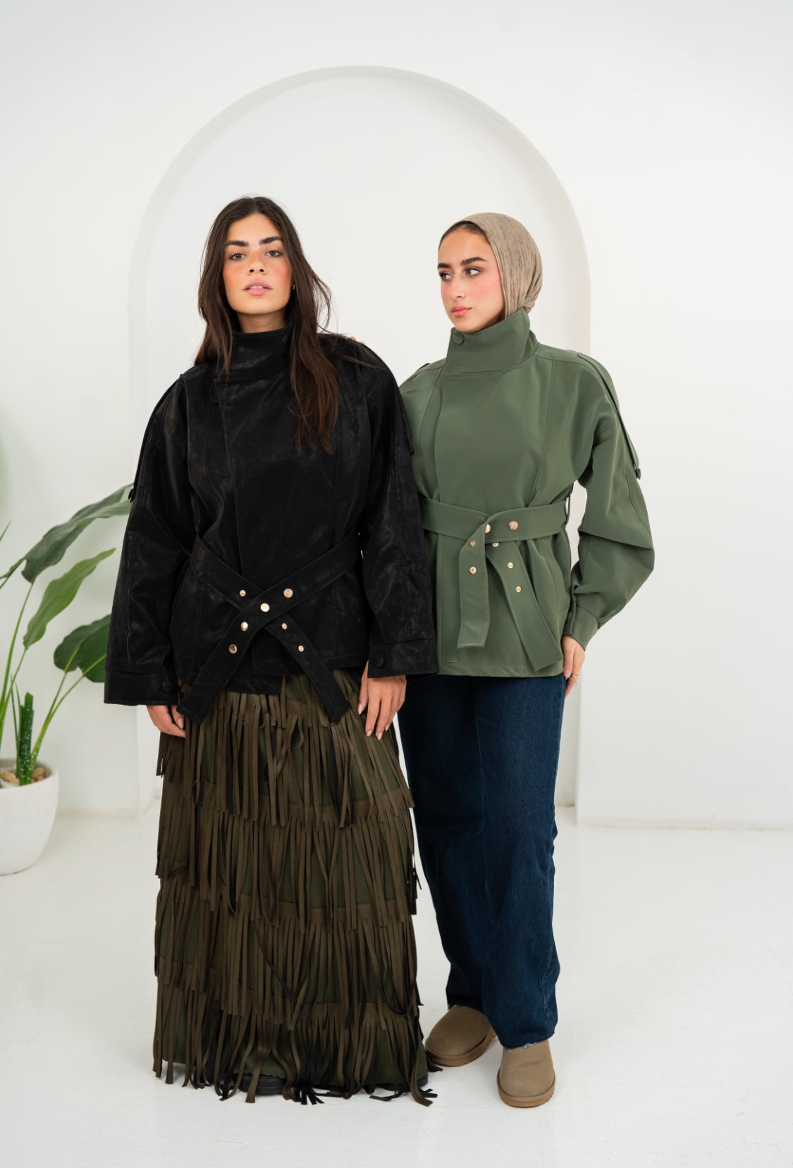 Elara Black Leather Jacket