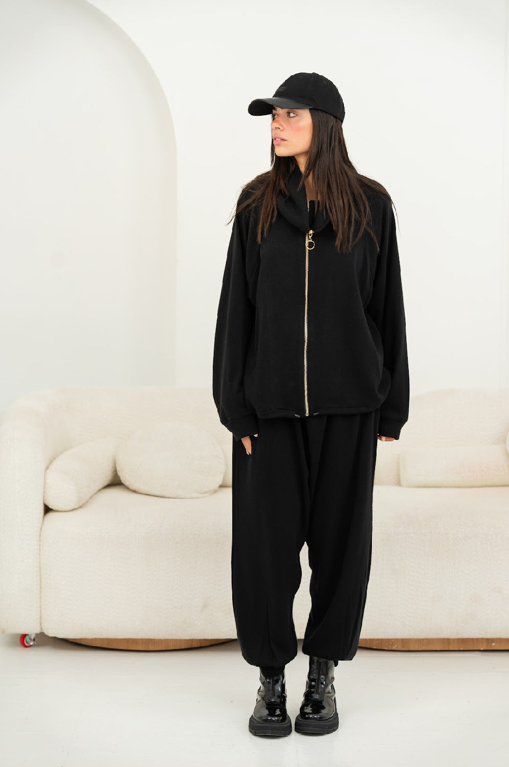 Serra Black Tricot Set