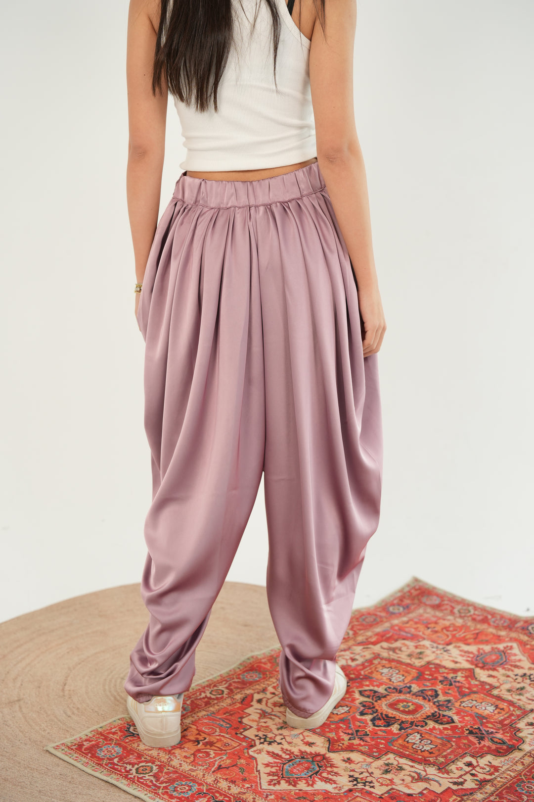 Silk pleats sherwal