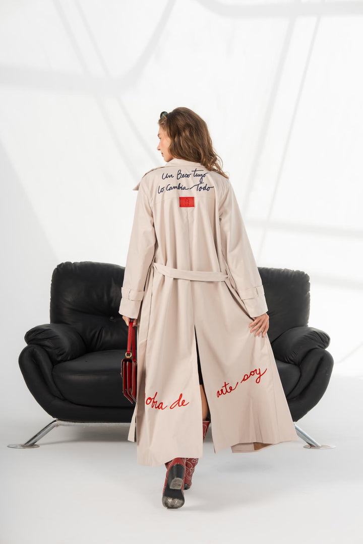 Beige Longline Amor coat
