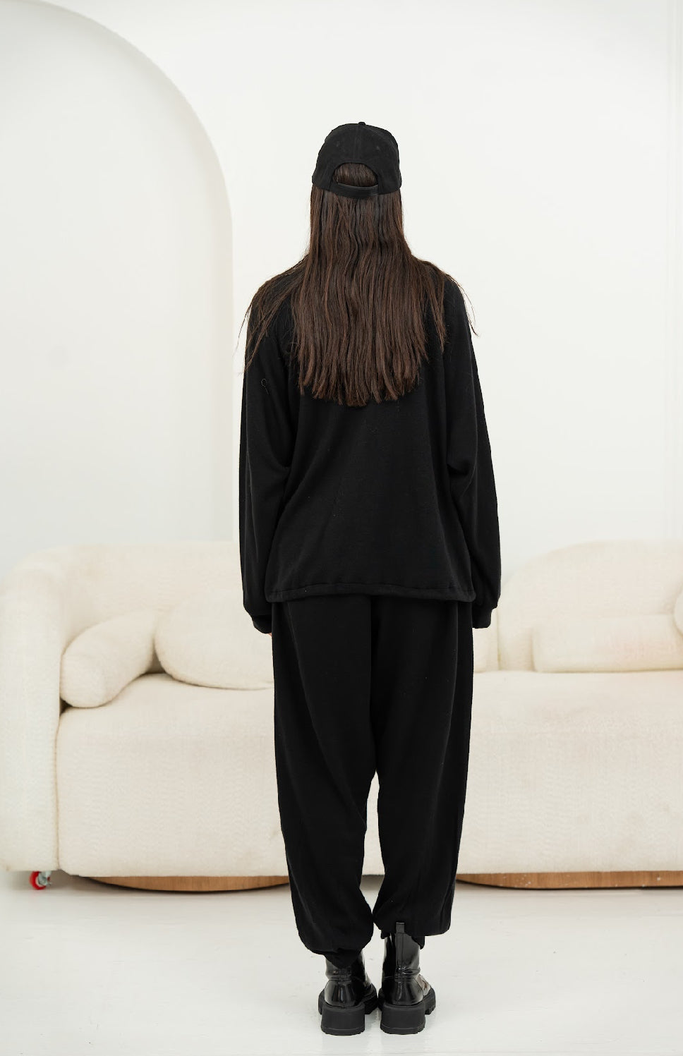 Serra Black Tricot Set