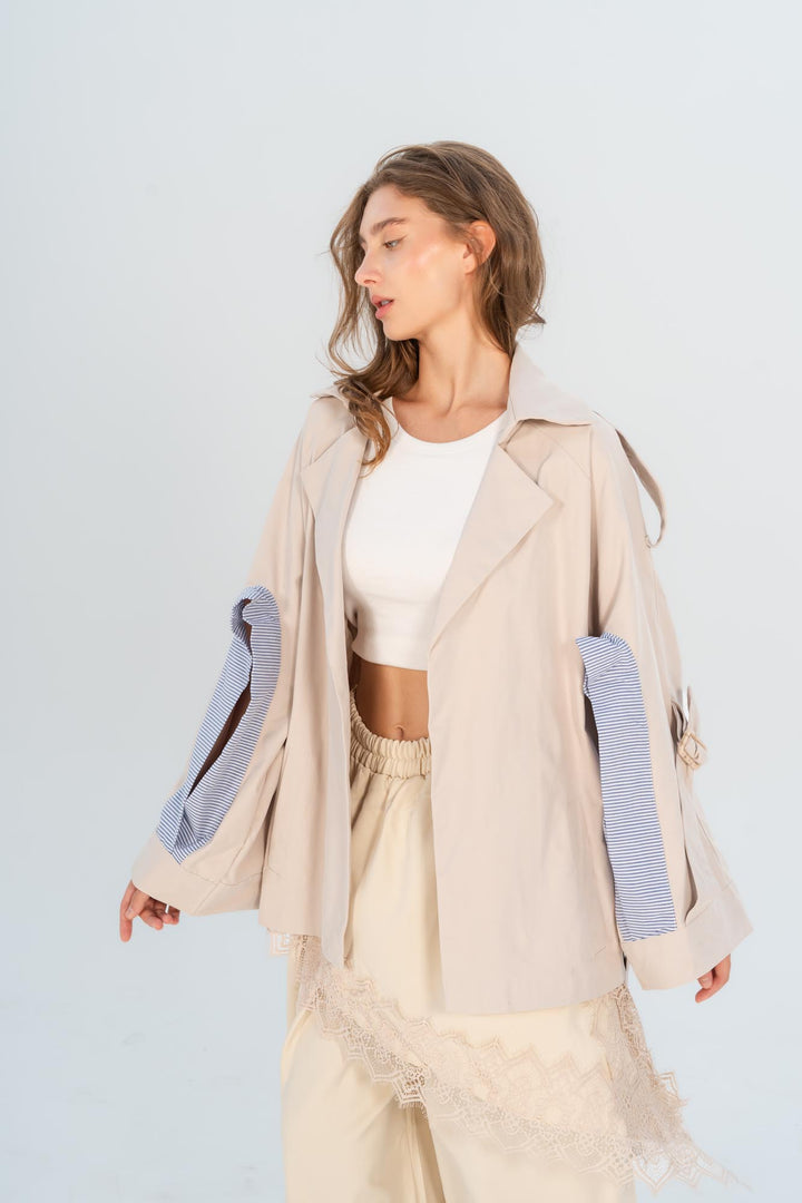 London split-sleeve jacket