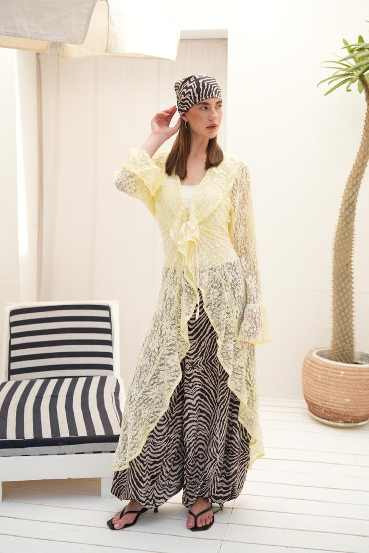 Butter yellow sunveil cardigan