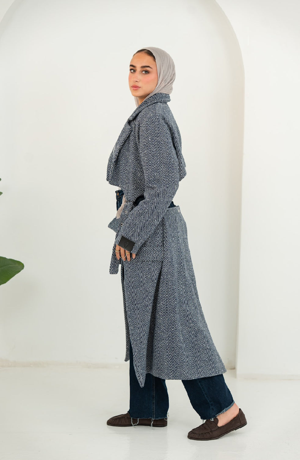 Navy Coutura Coat