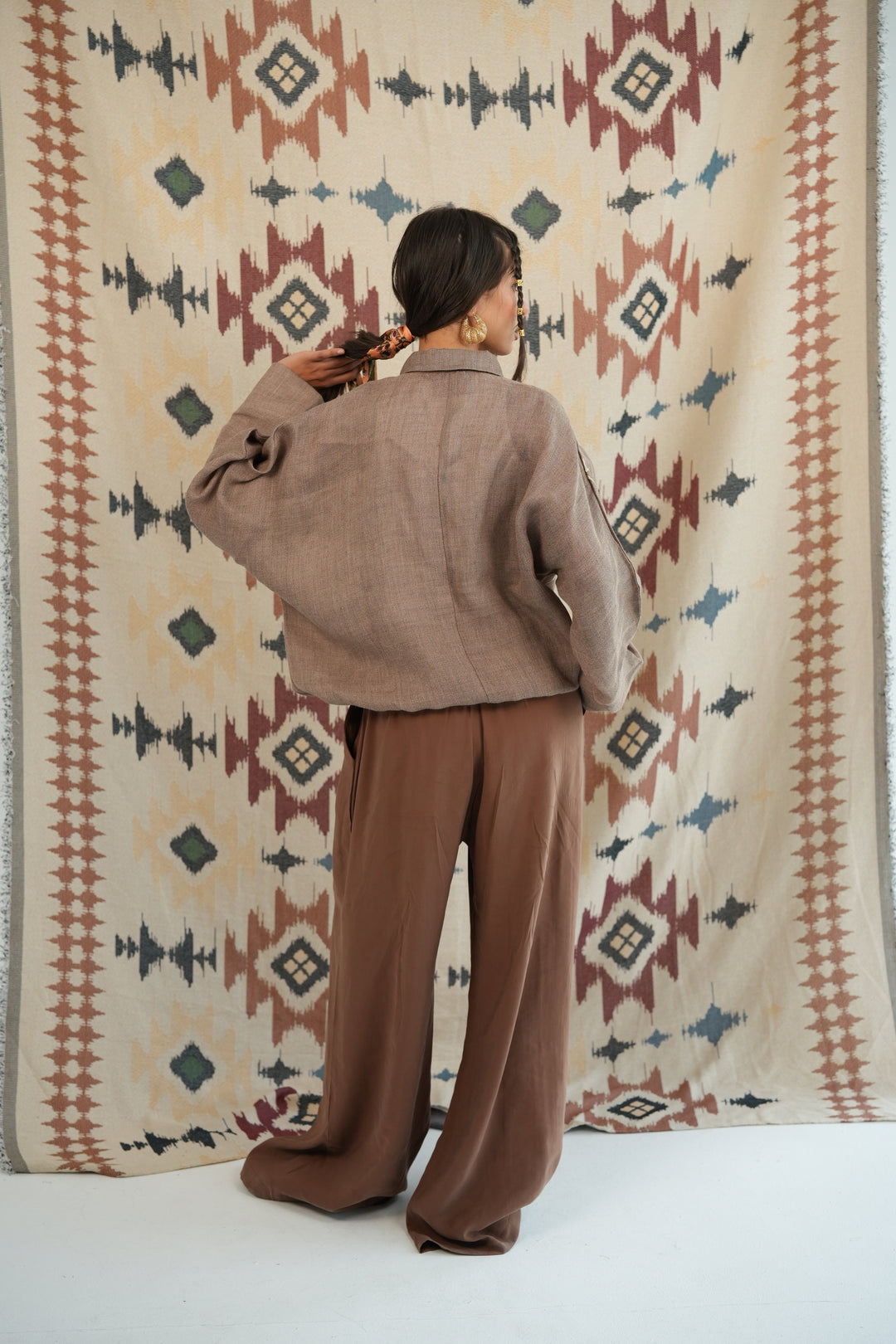 Sunrays zipper jacket (pure linen)