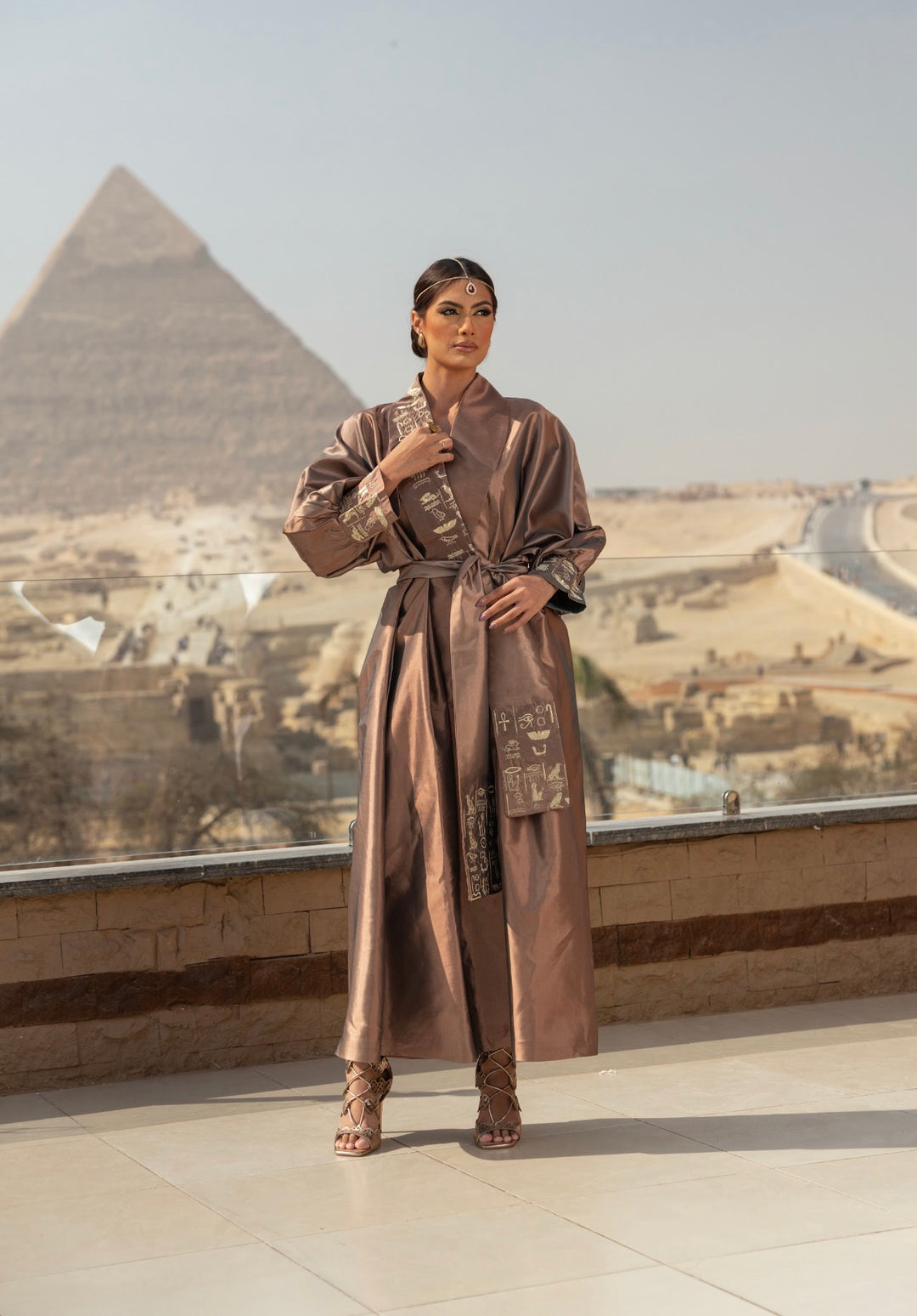 Nude Motif kaftan