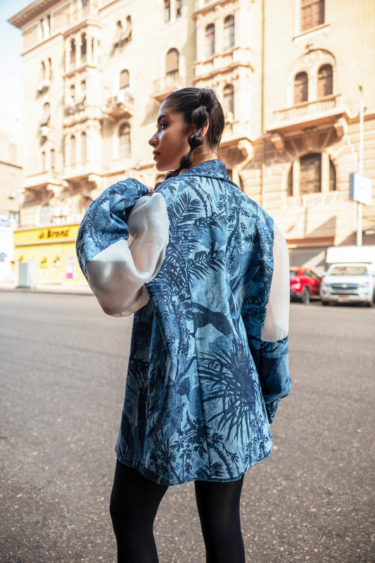 Blue waves jacket