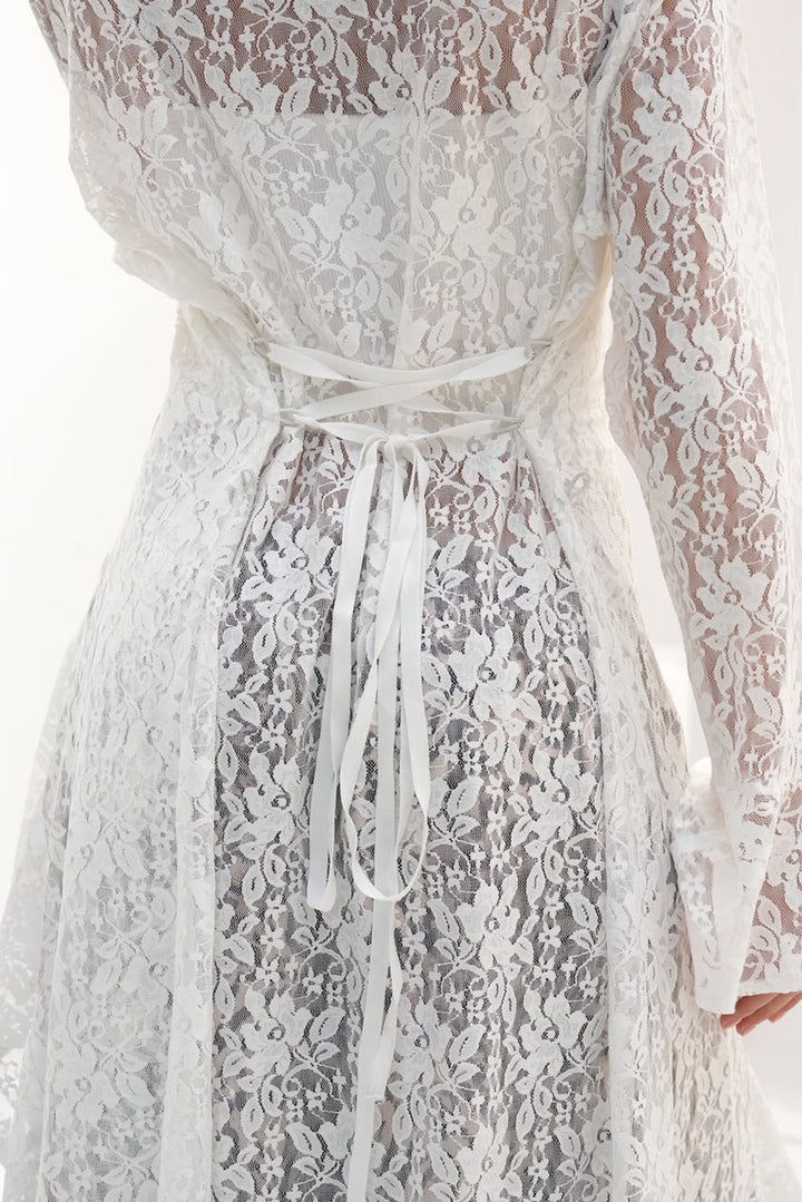 White sunveil cardigan