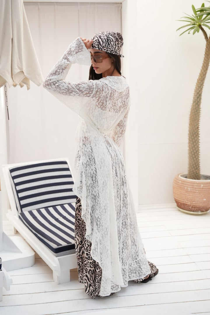White sunveil cardigan