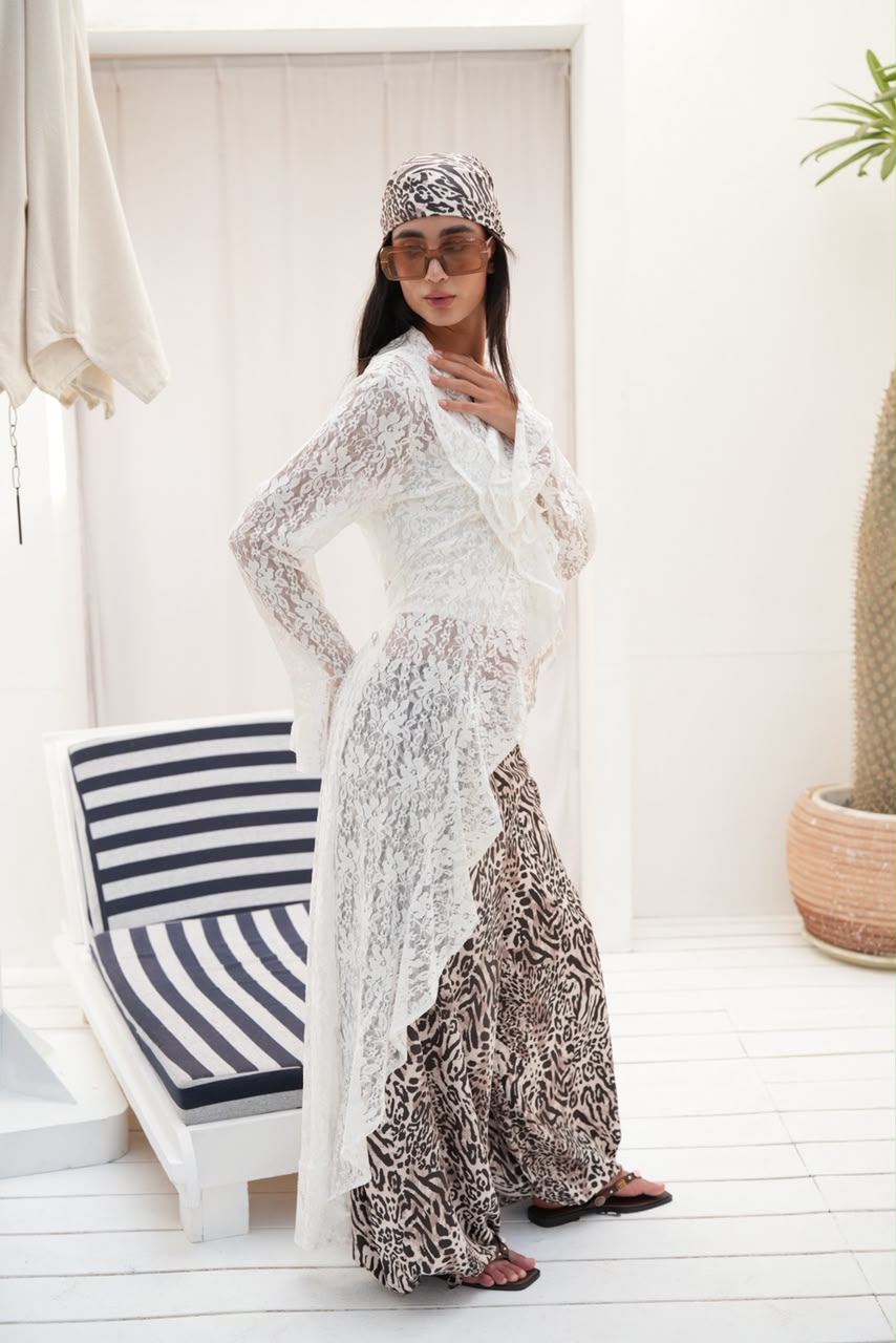 White sunveil cardigan
