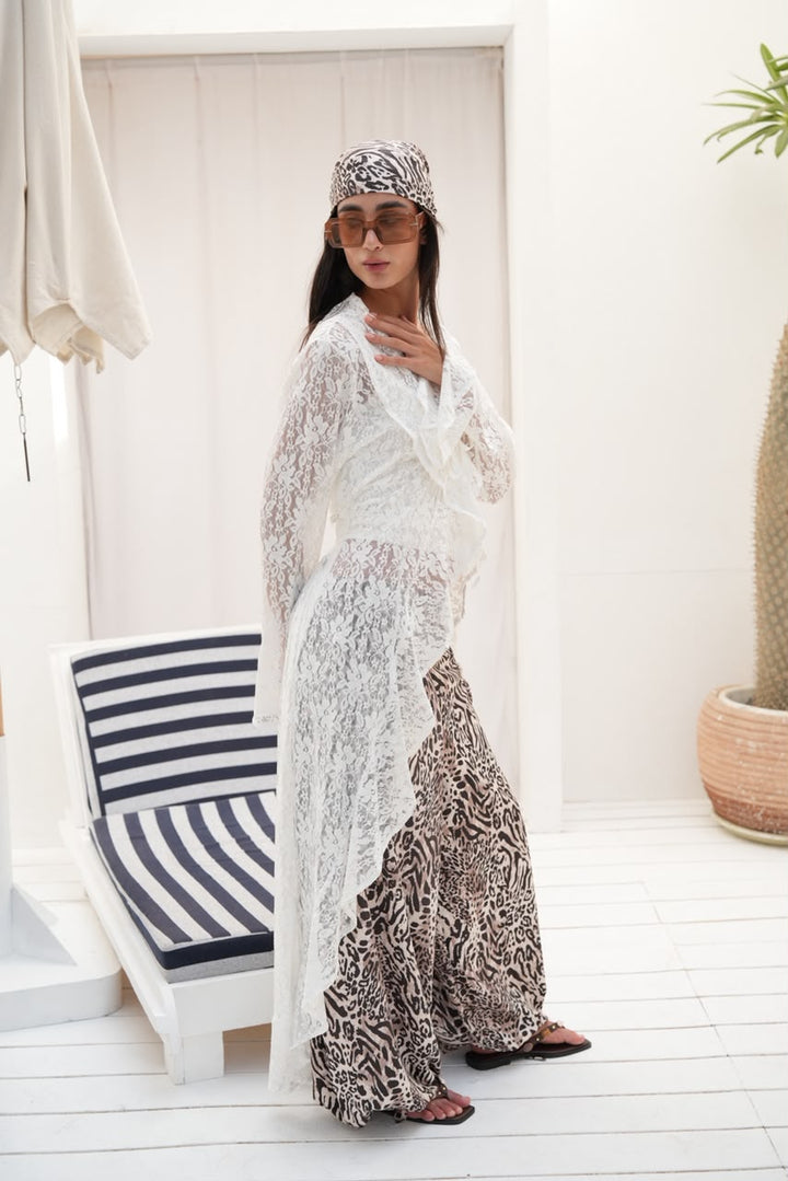 White sunveil cardigan