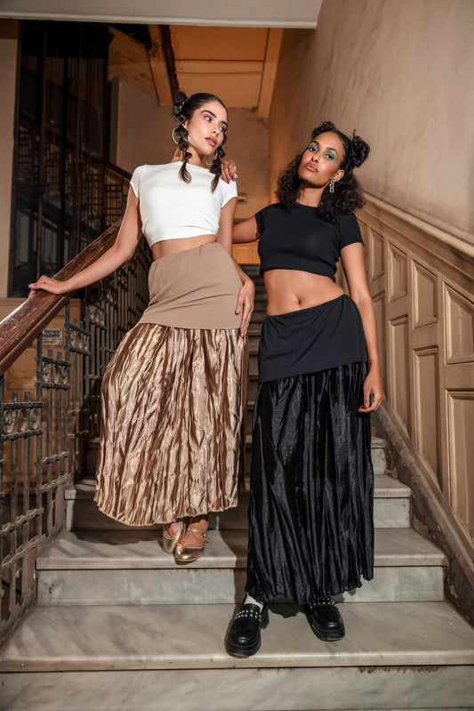 Caramel Crinkle skirt